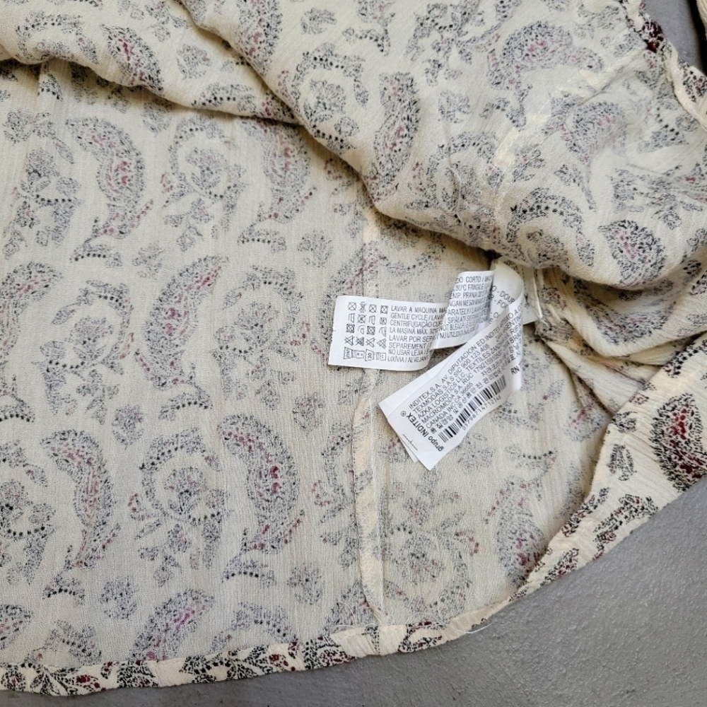 [NWOT] ZARA kids Embroidery Paisley Tunic Top Girl Size 13/14 - Picture 9 of 10